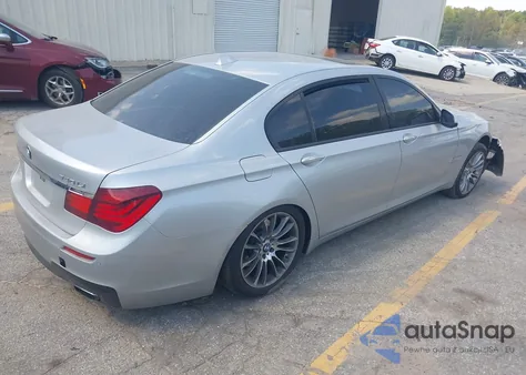 2014 BMW 740Li из США, поврежденный, VIN WBAYE4C58ED138126